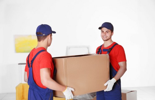 Removal van moving residential items in Bayswater street