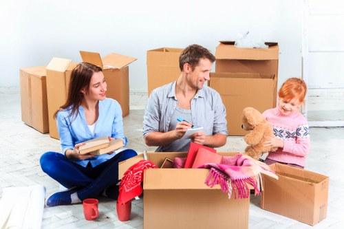 Careful loading of household items by Bayswater man and van team