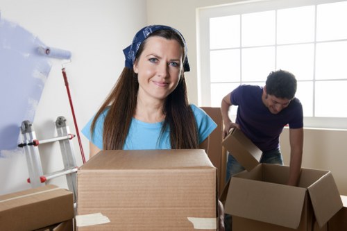 Unpacking household items into a new Bayswater home