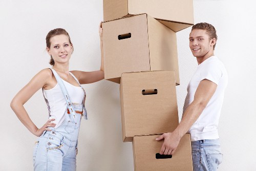 Moving truck and packed boxes ready for a Bayswater house relocation
