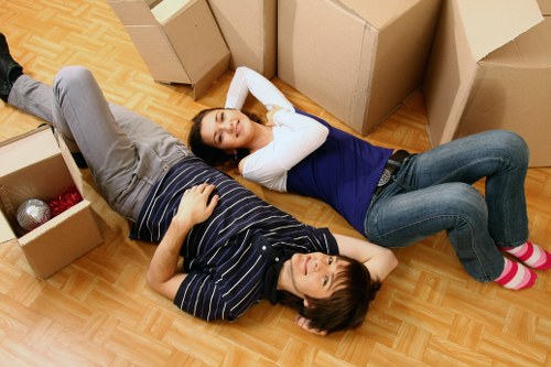 Packing boxes and preparing for a Bayswater house move